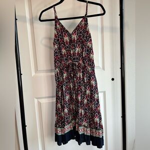 Floral Spaghetti Strap Dress - Multicolor